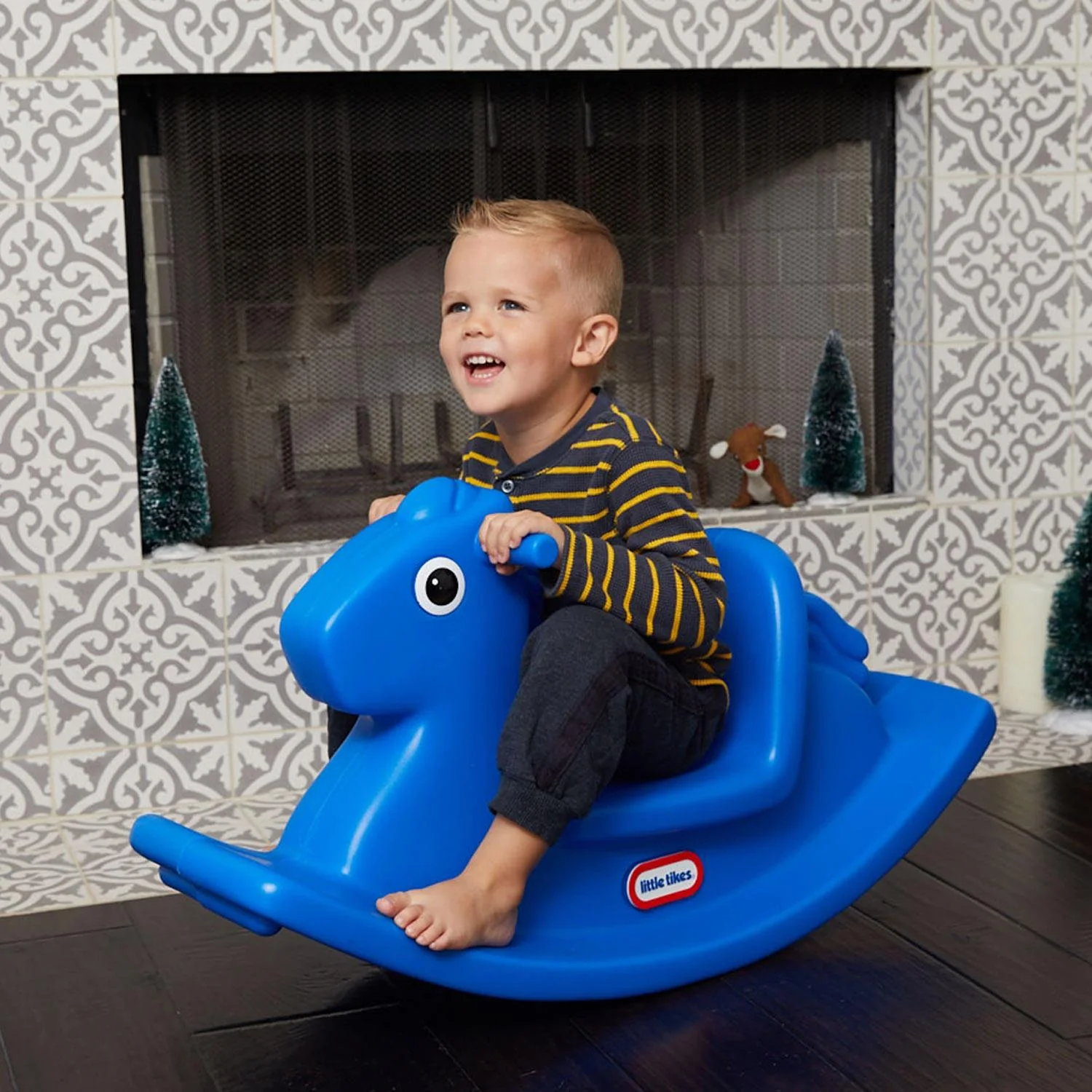 Little Tikes Primary Blue – Rocking Horse Toy - Image 3