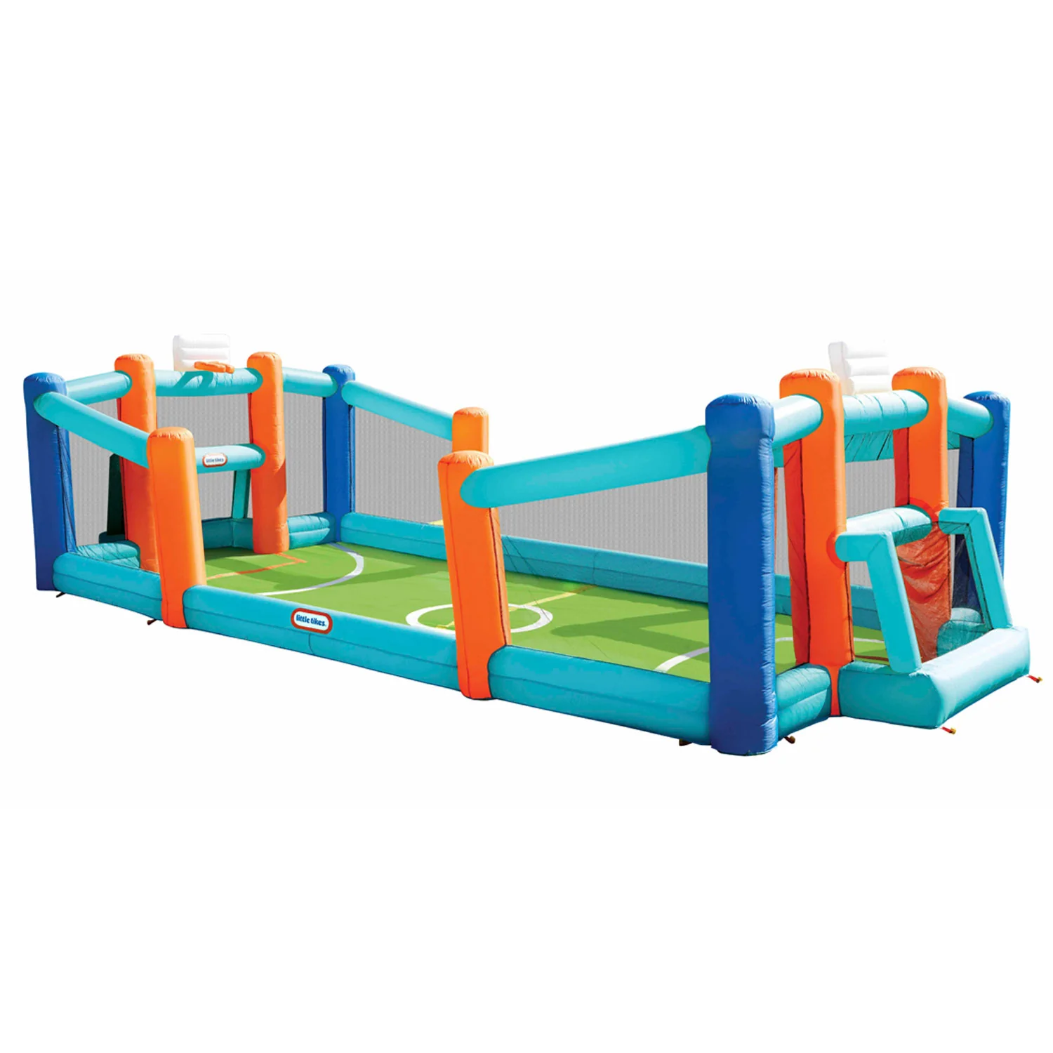 Little Tikes Huge Backyard Soccer & Basketball Court Basket