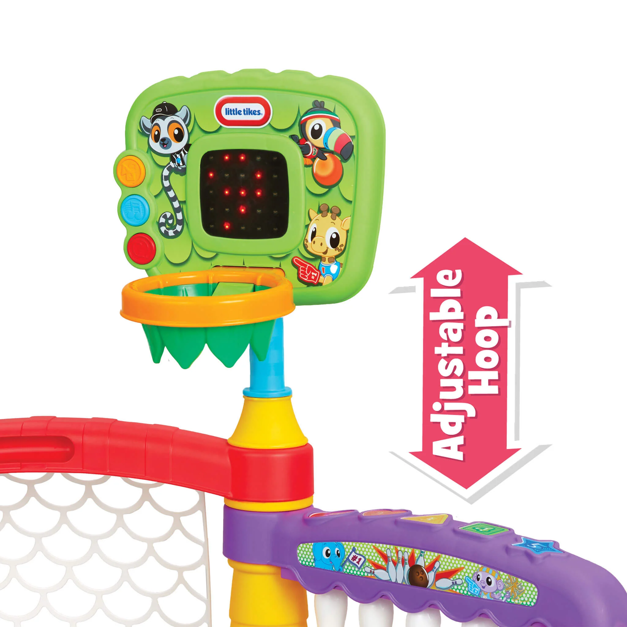 Little Tikes Learn & Play 3-in-1 Sports Zone Basket - Image 5
