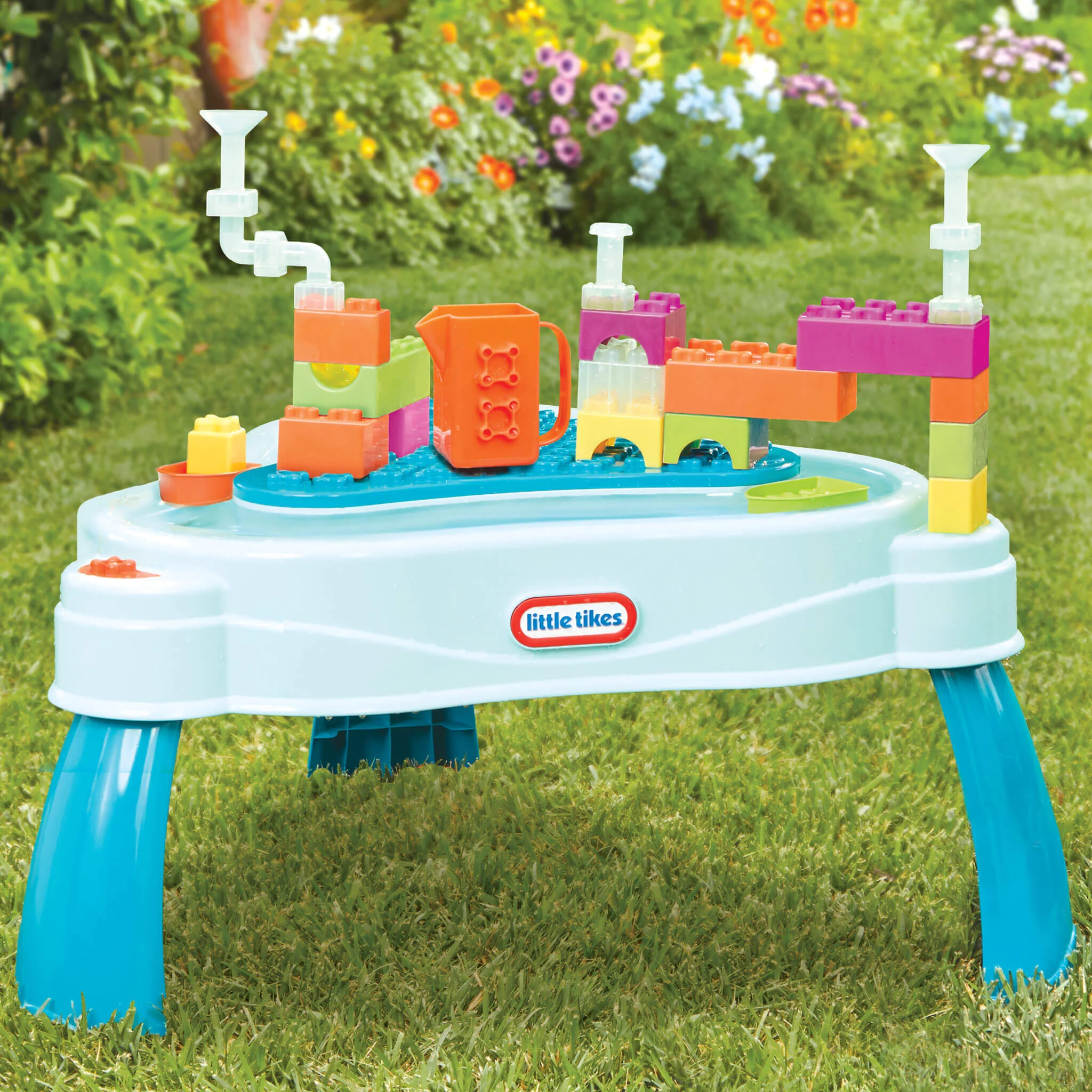 Little Tikes Build & Splash Water Table with 25+ Accessories Bag - Image 4