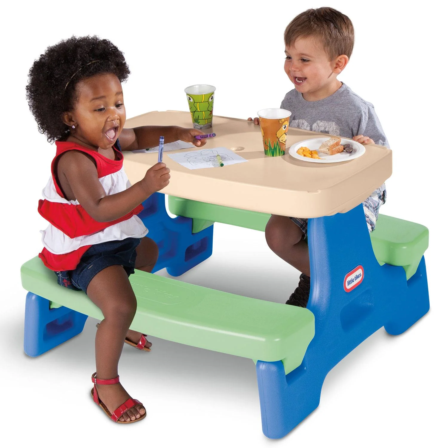 Little Tikes Blue/Green – Easy Store Jr. Play Table Puzzle
