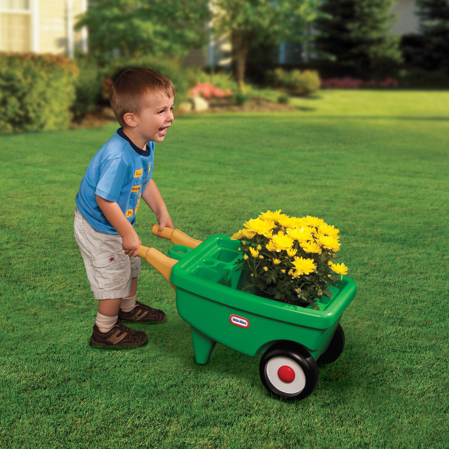 Little Tikes 2-in-1 Garden Cart & Wheelbarrow Toy - Image 3
