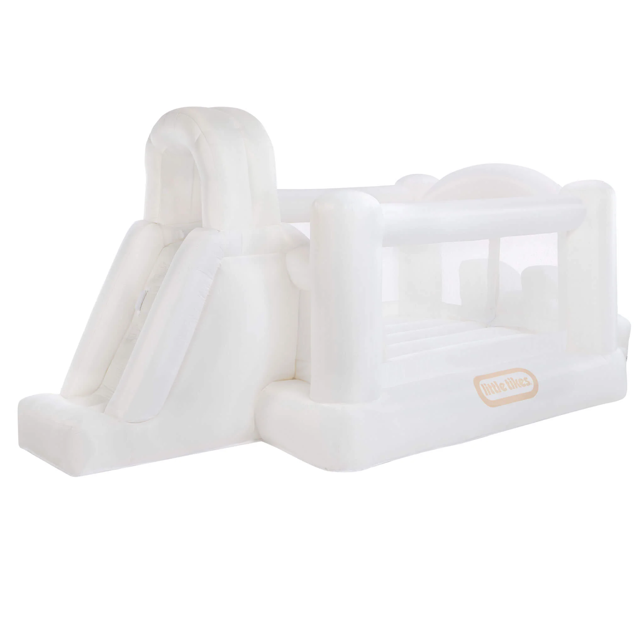Little Tikes White – Cloud Collection Jump ‘n Double Slide Bouncer - Image 6