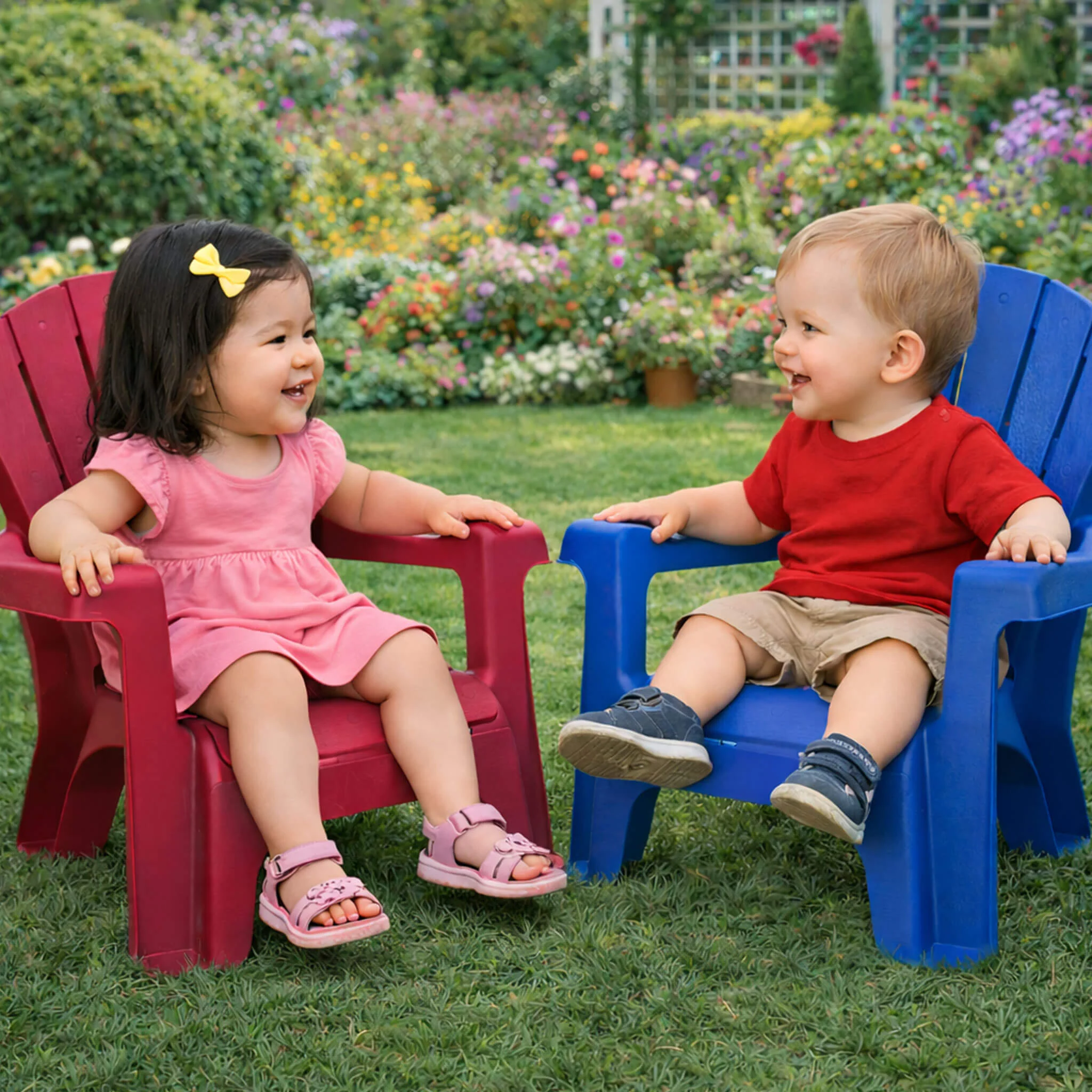 Little Tikes Blue 4 Pack – Garden Chair - Image 7