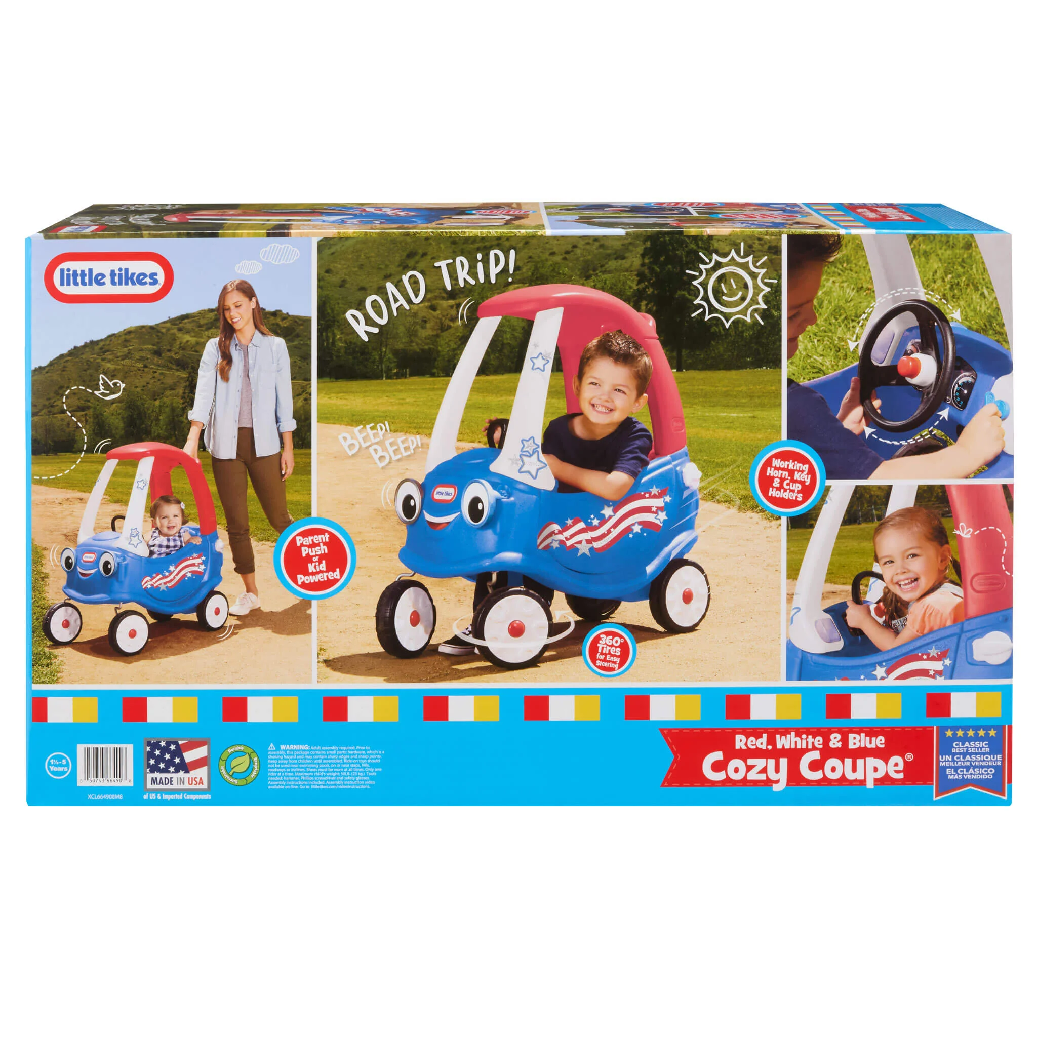 Little Tikes Cozy Coupe USA Toy - Image 6